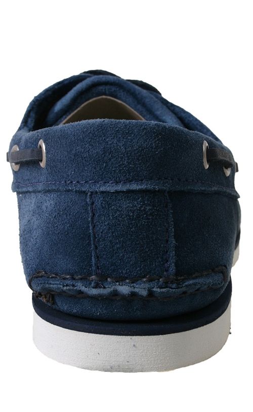 Timberland Mens Shoes 42574 Classic 2 Eye Boat Blue Suede  