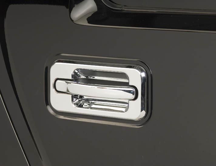 H2 CHROME DOOR HANDLE COVERS buckets trim overlay grab  