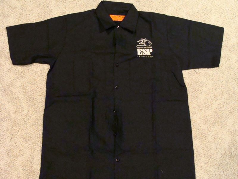 ESP GUITAR 30th ANNIVERSARY Button UP shirt Med Rare  