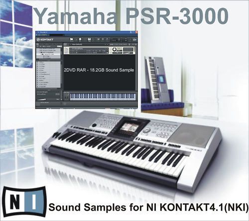 YAMAHA PSR 3000 PSR 3000 Samples Sounds NI KONTAKT NKI 18.2GB  