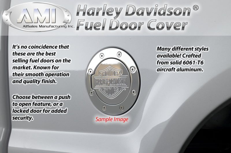   Harley   Billet Fuel Dr 7 Ring O.D. 5 1/8 Door O.D. Brushed Chrome