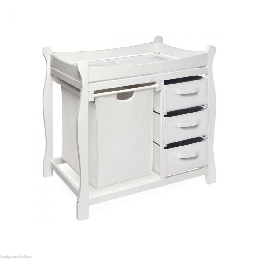 Changing Table Baby Storage Dressers Hampers ~ WHITE~ 02400~ BRAND NEW 