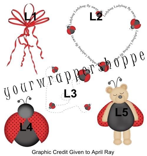 RED LADYBUG BABY SHOWER Bubble Label Favors BIRTHDAY  