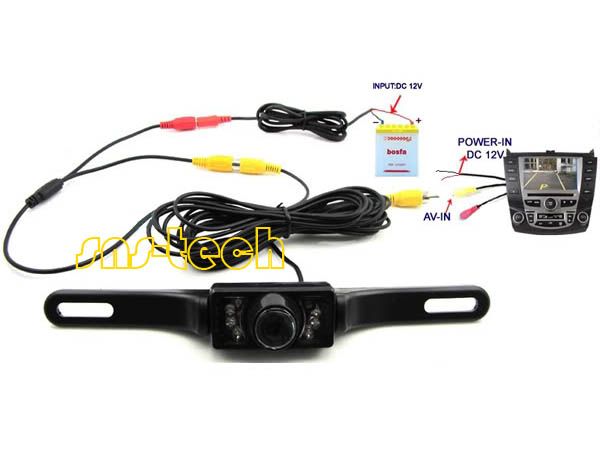 Night Vision License Car Rear View Backup Camera  