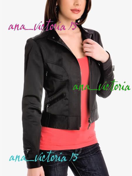 NW Marciano Guess ETTA LACE UP MOTO Bad Girl JACKET 2 S  