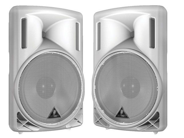 BEHRINGER EUROLIVE B215D 550W PA SPEAKER WHITE PAIR NEW  