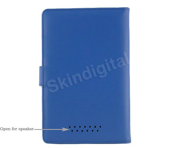 For Nook Color Blue Leather Case Cover Jacket  