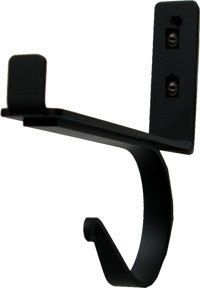 Wrought Iron CENTER SUPPORT Curtain Rod Shelf Bracket  