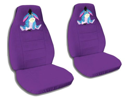 CAR SEAT COVERS PURPLE+EEYORE FR+RR 90 nissan pulsar  