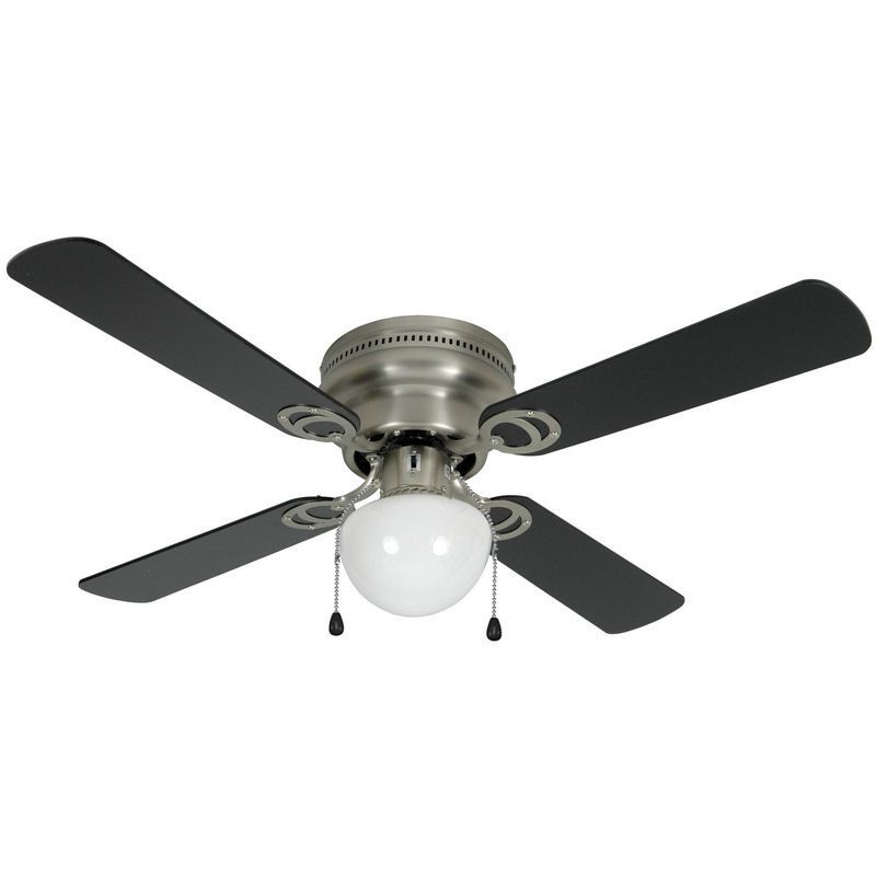 42 Hugger Ceiling Fan w/ Light Kit   2 Finish Choices  