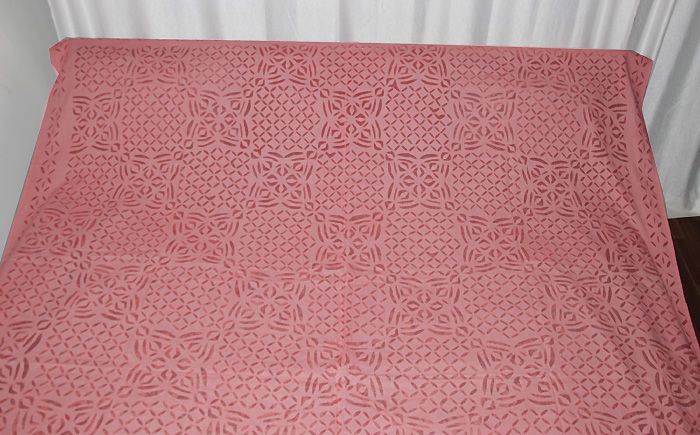 Boho Indian Cut Double Bedspread Chenille Bed Sheet  