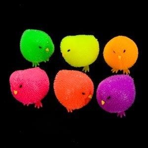 Lot 2 light up flashing puffer duck chicken autism cute  