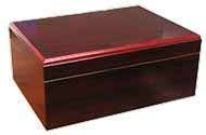 Cherry 75 Cigar Humidor Case w/ Humidifier / Hygrometer  