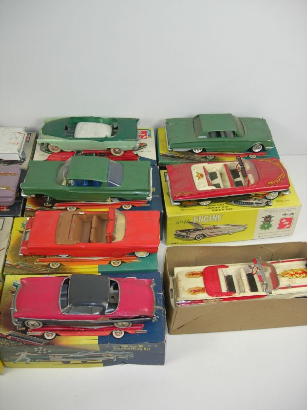 Collectible Vintage model car lot/ AMT and SMP models Model B & T Ford 