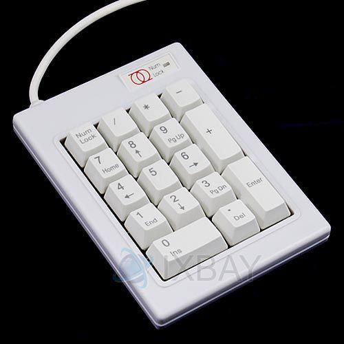 USB 17 Keys Numeric Keypad Keyboard For PC Laptop Win7  