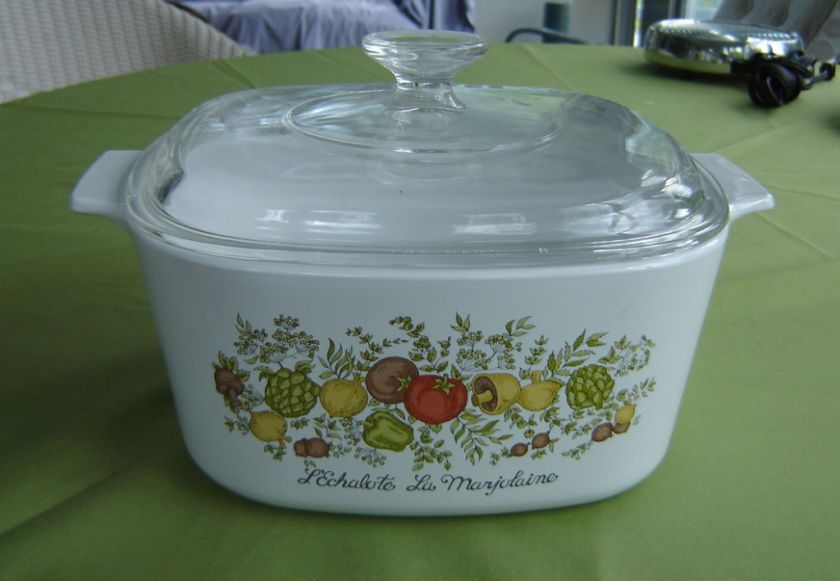 CORNING WARE 3 LT. CASSEROLE/LID A 3 B SPICE OF LIFE  