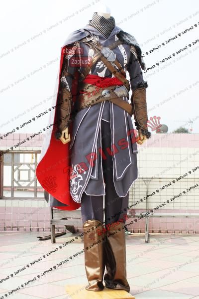 Ezio Gray Version Assassins Creed Revelation Cosplay Costume  