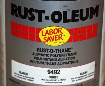   Polyester Urethane Polyurethane Enamel Paint Coating White 9492 NEW