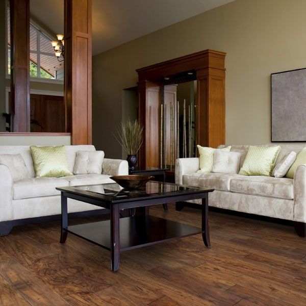 Acacia Hardwood Flooring Hand Scraped Engineered Wood Floor 