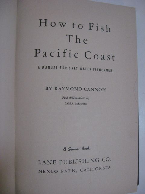 1954 HOW TO FISH THE PACIFIC COAST   MANUAL ILLUSTRATED  