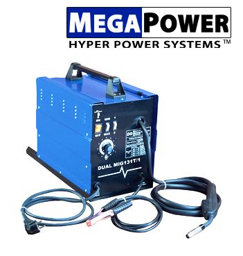 DUAL MIG WELDER 131 GAS / NO GAS WELDING MACHINE AUTO  