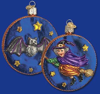Old World Xmas LIGHT OF MOON WITCH Halloween Ornament  