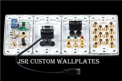 CLIPSAL 7 SPEAKER HDMI TOSLINK HIFI RECEIVER WALL PLATE  
