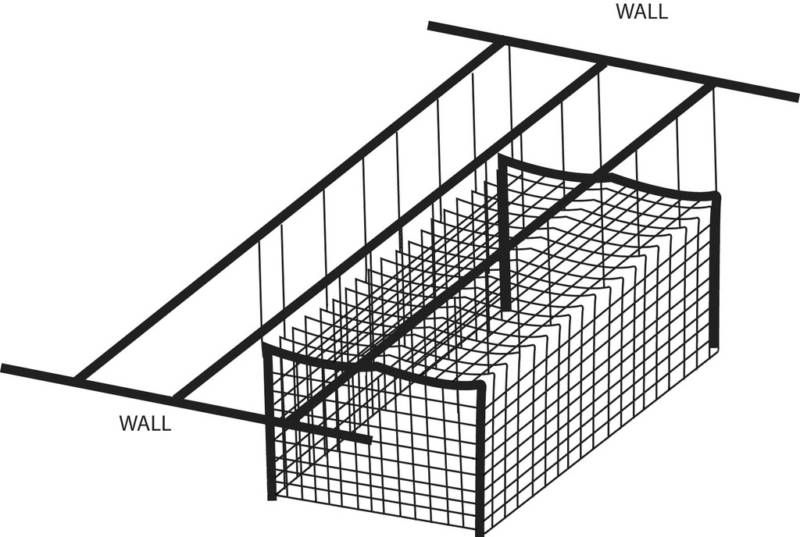 Batting Tunnel Indoor Ceiling Suspension Kit  