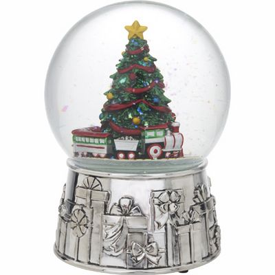 Reed & Barton Music & Motion Christmas Tree Snowglobe  