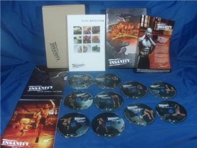 Shaun Ts INSANITY Workout 10 Dvd Set NEW  