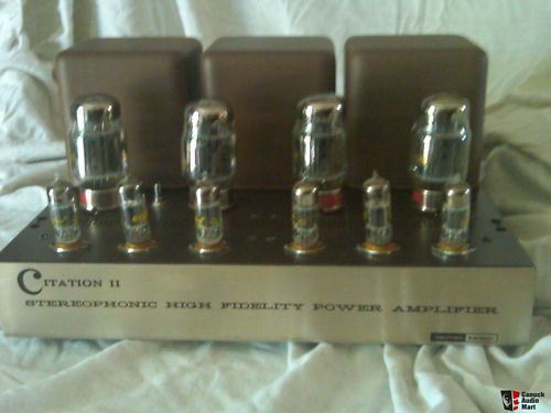 Harmon Kardon Citation II KT88 tube amplifier Mcshane 2  