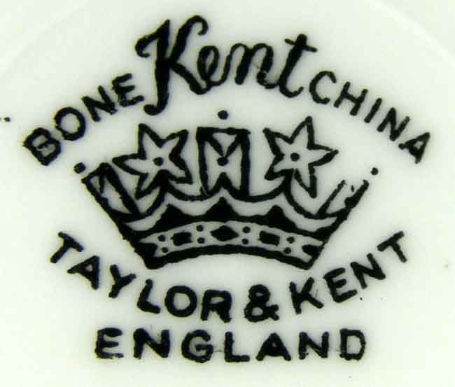 TAYLOR KENT DANCING ROMANS 3PC SET BONE CHINA, CUP, SAUCER, SALAD 