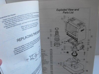 Kero Sun Radiant 10 Kerosene Heater Operator Owners Manual 