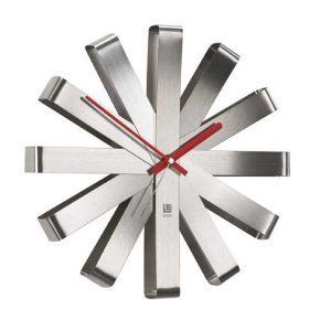 Umbra Ribbon Stainless Steel Wall Clock  