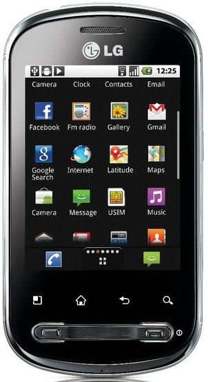 NEW LG Optimus Me P350 Unlocked Black Android WiFi  