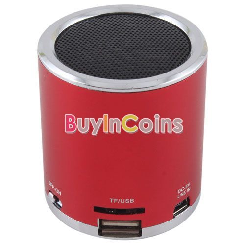 Mini Portable Speaker FM Radio Micro SD/TF Card Audio Music Player 