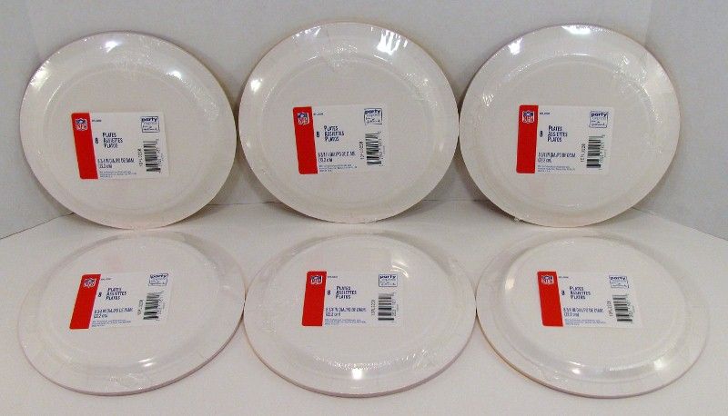   City Chiefs NFL Party Set 48 Paper Dinner Plates Hallmark  