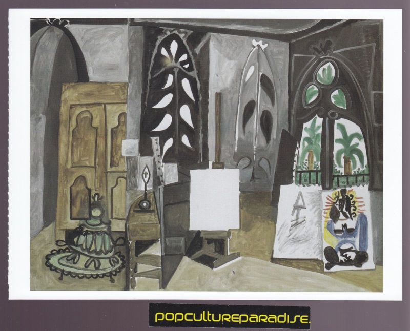 PABLO PICASSO The Studio of La Californie ART POSTCARD  