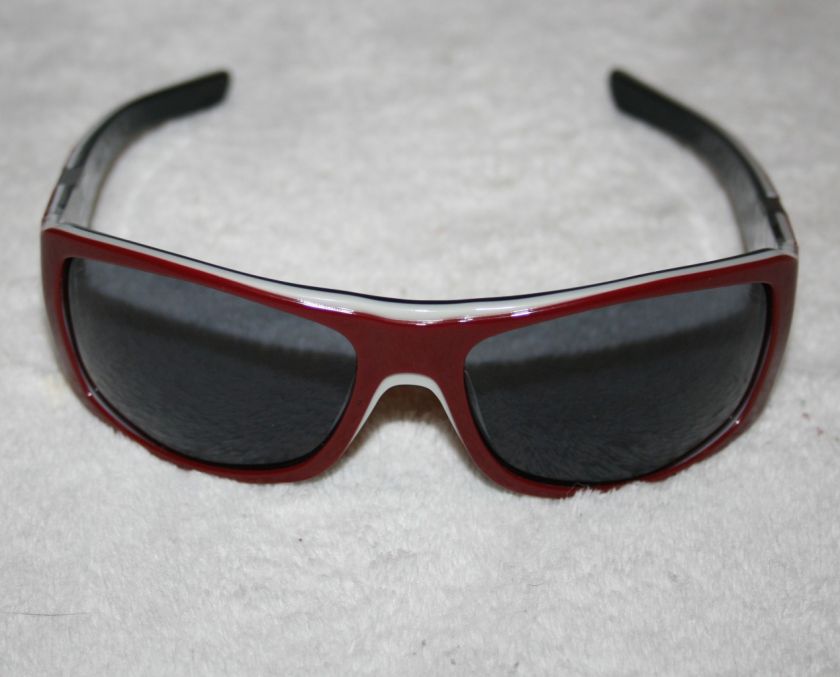   SUNGLASSES~SIDEWAYS~BRICK RED w/ GREY LENS~NEW~RETRO SPORT STYLE