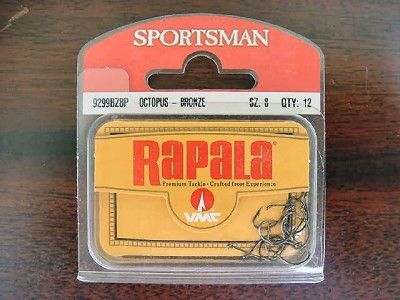 Rapala/VMC Sportsman 9299BZ8P Octopus Hooks Bronze  