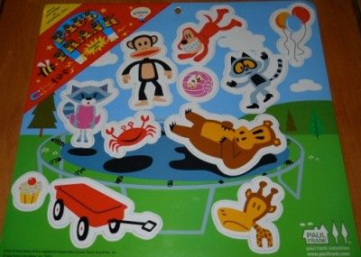 PAUL FRANK Refrigerator Magnet Set 11 Pieces Monkey Friends New 