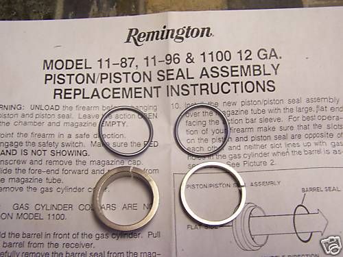 REMINGTON 1100/11 87 GAS PISTON SEAL SERVICE KIT  