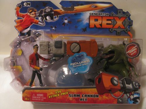 Generator Rex Figure Set Slam Cannon Rex W/T Tord Evo  