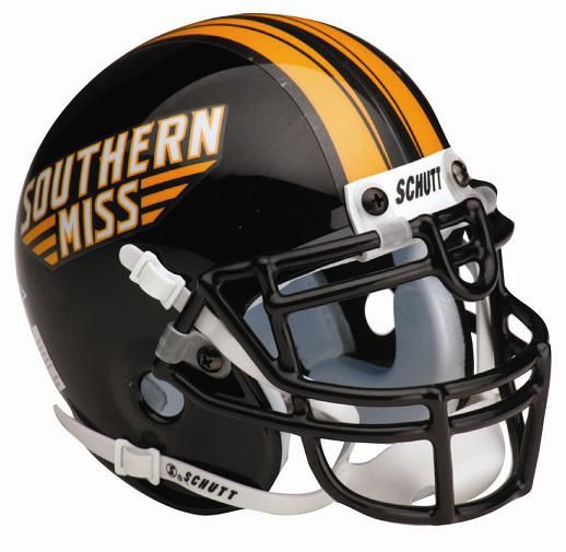 SOUTHERN MISS EAGLES SCHUTT FULL SIZE FOOTBALL HELMET  