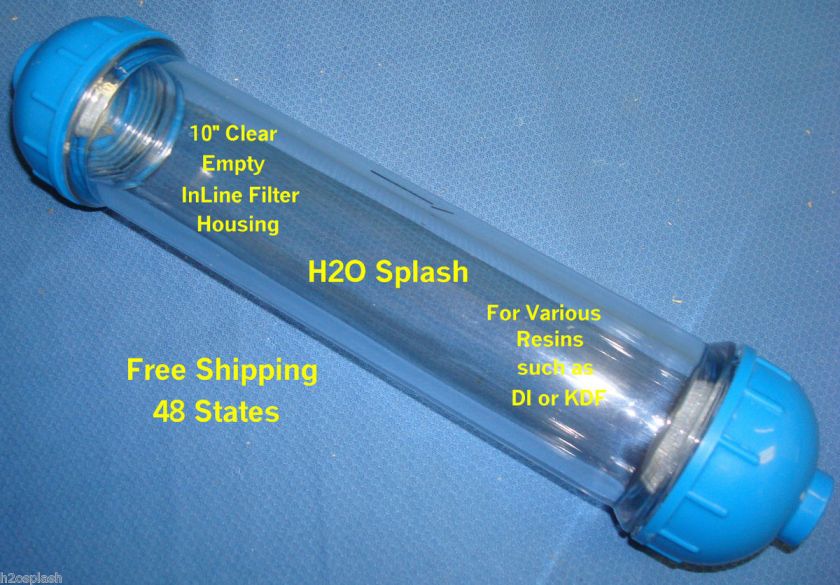 DI Filter Refillable Housing/RO/Water/Aquarium/Drinking  