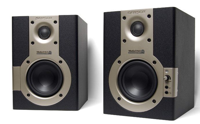 PAIR SAMSON MEDIAONE 4A ACTIVE STUDIO MONITORS [3702]  