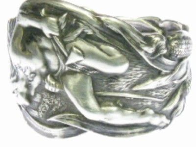 Saart INDIAN BRAVE Sterling Silver Spoon Ring WOW  