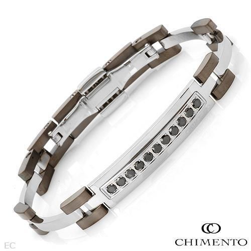 Chimento Lord Bracelet, 0.50ctw Diamonds, StS Titanium  