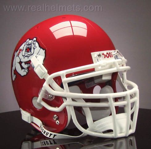 FRESNO STATE BULLDOGS Football Helmet FRONT Decal  