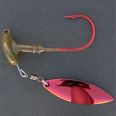 oz (5/0) Spinner Jig ~ Watermelon Red ~ Translucent Metallic 